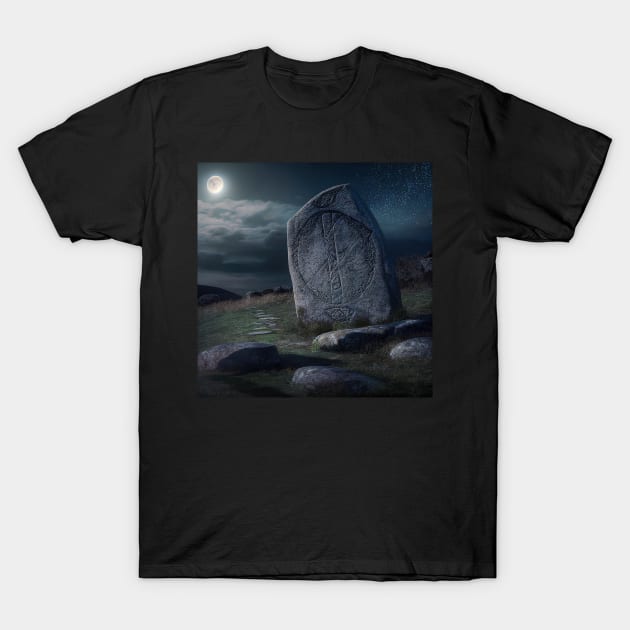 Rune Stones Series T-Shirt by VISIONARTIST